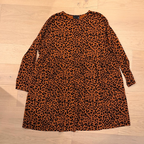 ASOS Curve Dresses & Skirts - ASOS Curve Rust and Black Leopard Print Dress